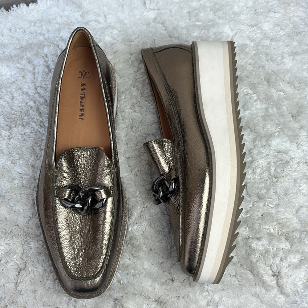 Johnston & Murphy Gracelyn Chain Loafers - Picture 2 of 12